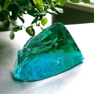 RARE Elestial Monatomic Blue Green Andara Natural Crystal Heart Chakra